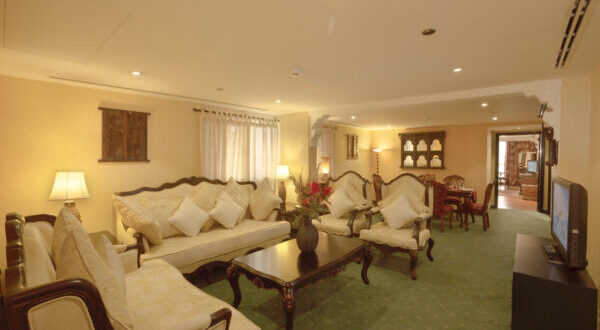 grand suite living room four star hotel in dubai